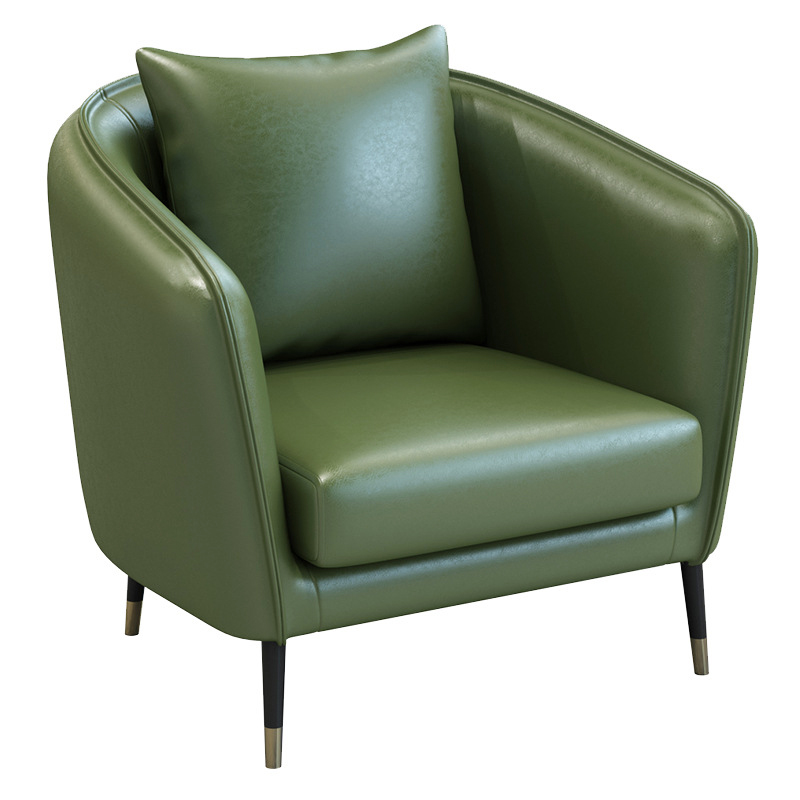Country Club Seat Bar Booth Seating Bar Chair Leather Double Sofa - Image 7