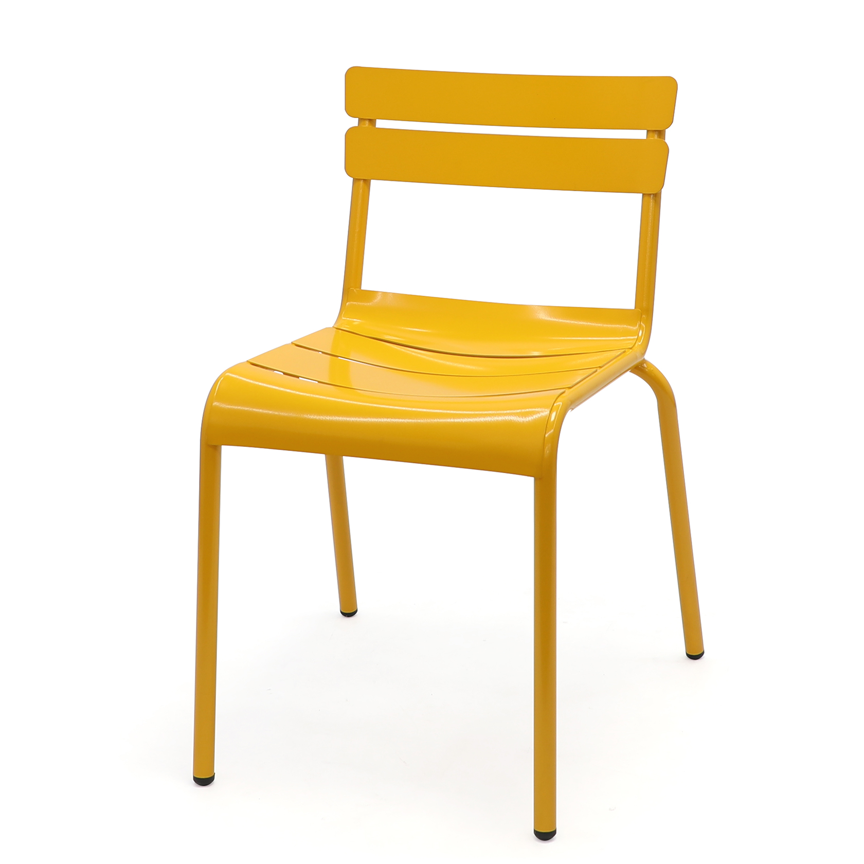Heavy Duty Yellow Outdoor Metal Café Chairs/Restaurant chairs