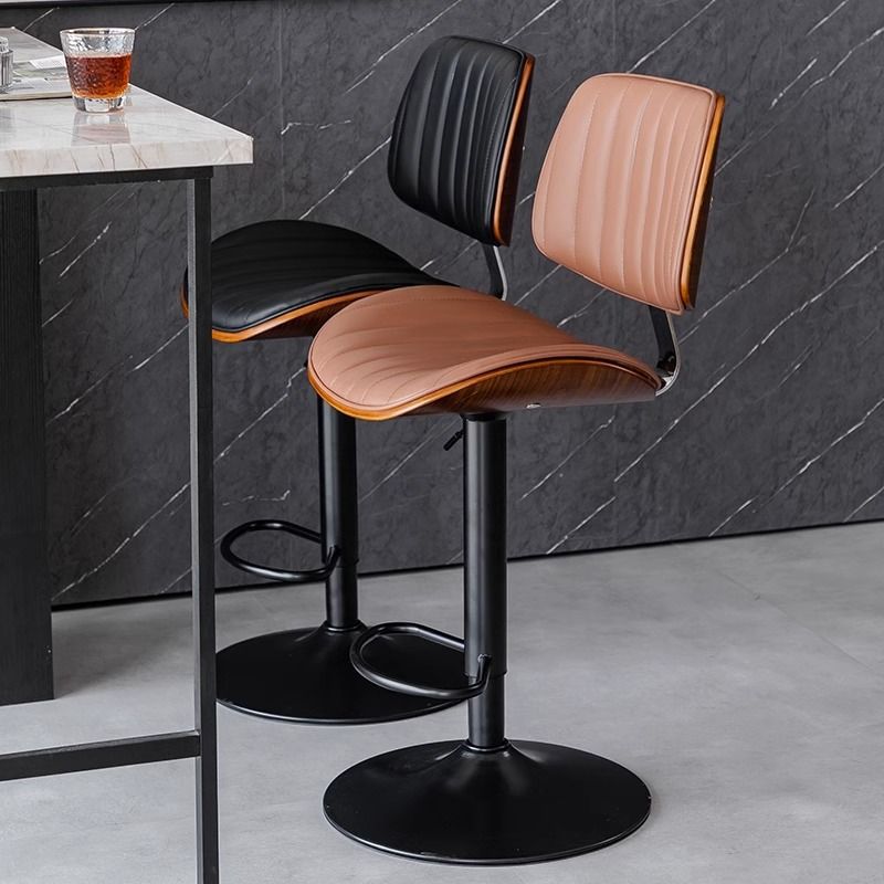 Modern Luxury Adjustable Commercial PU leather Bar Stool