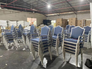 stackable aluminum arm chairs