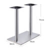 rectangular stainless steel table base