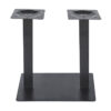 restaurant Steel cafe rectangular double column black dining table leg table base