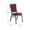 Classic Banquet Chairs – Customizable Fabric (COM) | Stackable Steel Frame | 12-Year Warranty