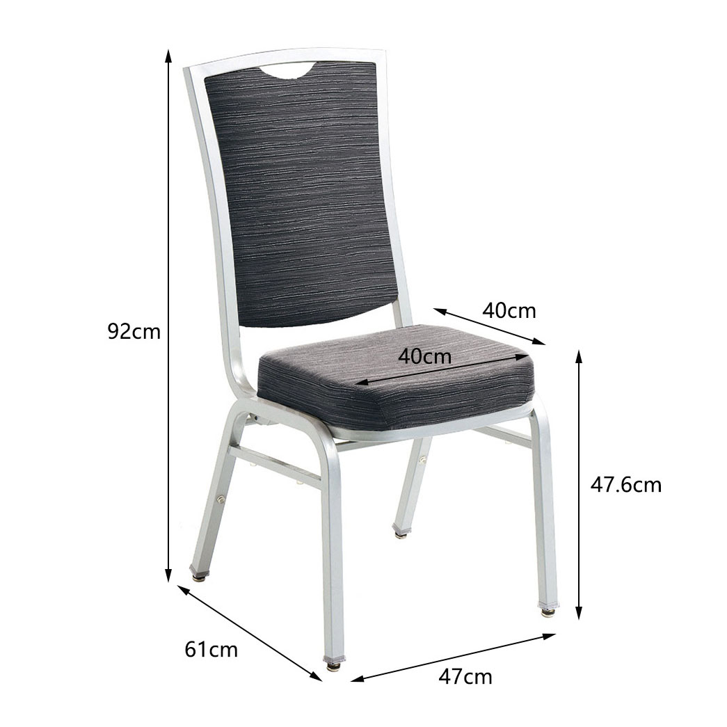 Classic Banquet Chairs – Customizable Fabric (COM) | Stackable Steel Frame | 12-Year Warranty