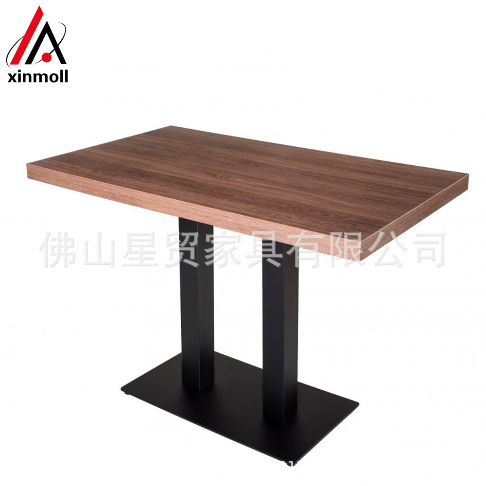 Wholesale Customizable Solid Wood Laminated MDF Restaurant Dining Tables