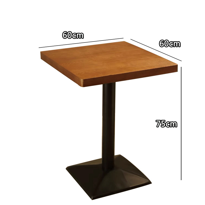 Wholesale Customizable Solid Wood Laminated MDF Restaurant Dining Tables