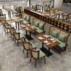 Wholesale Customizable Solid Wood Laminated MDF Restaurant Dining Tables