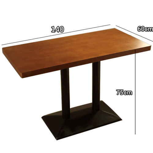 Wholesale Customizable Solid Wood Laminated MDF Restaurant Dining Tables