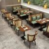Wholesale Customizable Solid Wood Laminated MDF Restaurant Dining Tables