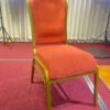 Wine red banquet chair with soft cushion and lightweight frame