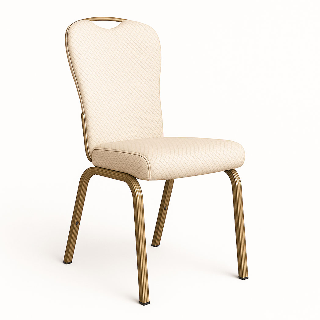 Bresaro Flax-Back Banquet Chair – Custom Waterproof Upholstered Conference Seating - Image 3