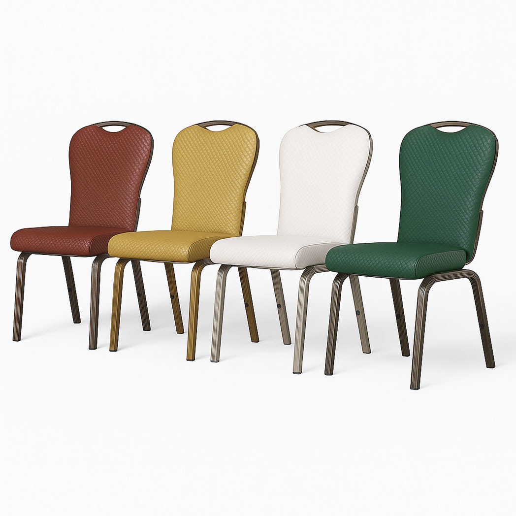Bresaro Flax-Back Banquet Chair – Custom Waterproof Upholstered Conference Seating - Image 6