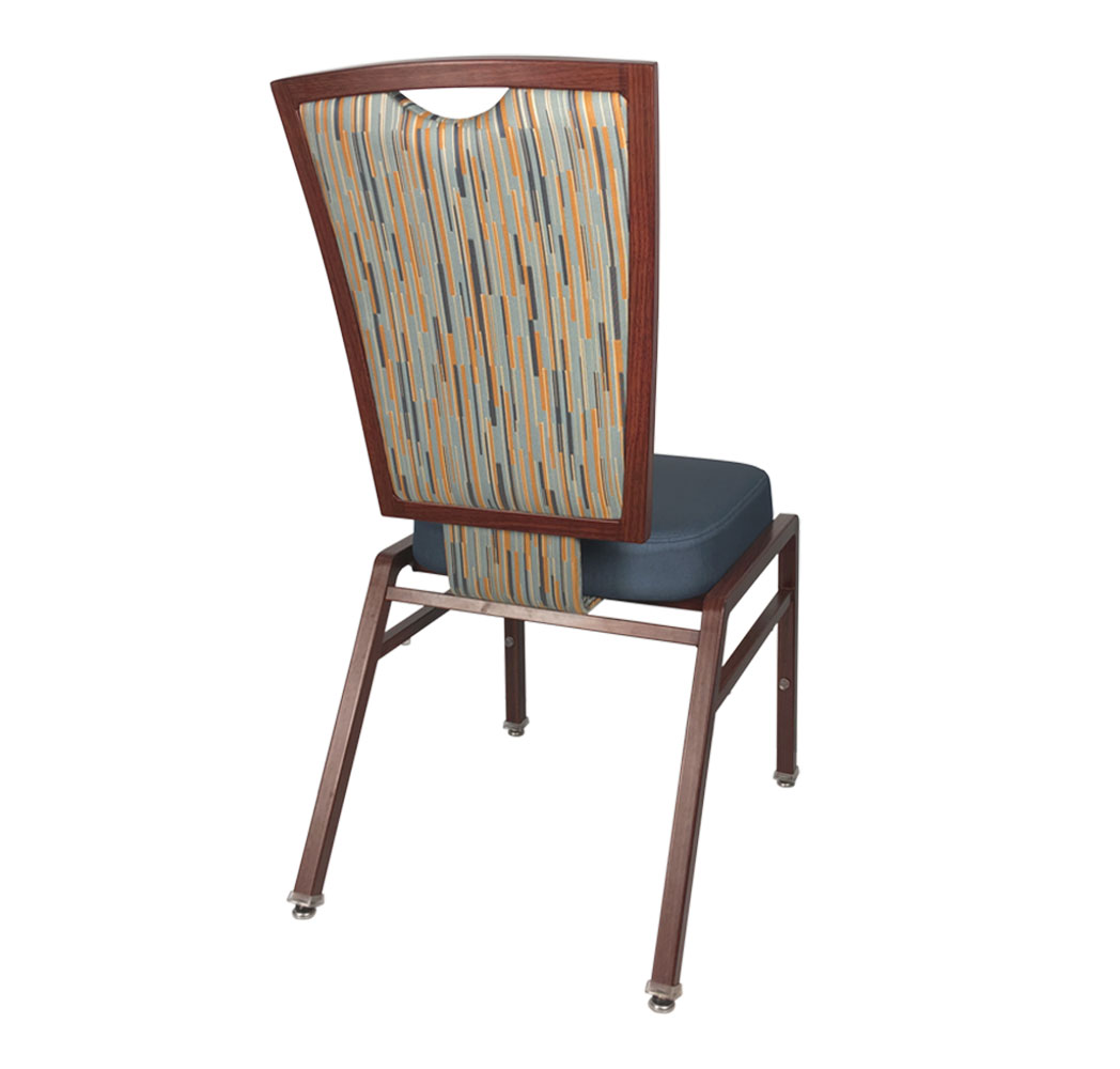 Serena Series – Flax Back Aluminum Banquet Chair with Padded Cushion for Graceful Event Seating - Image 4