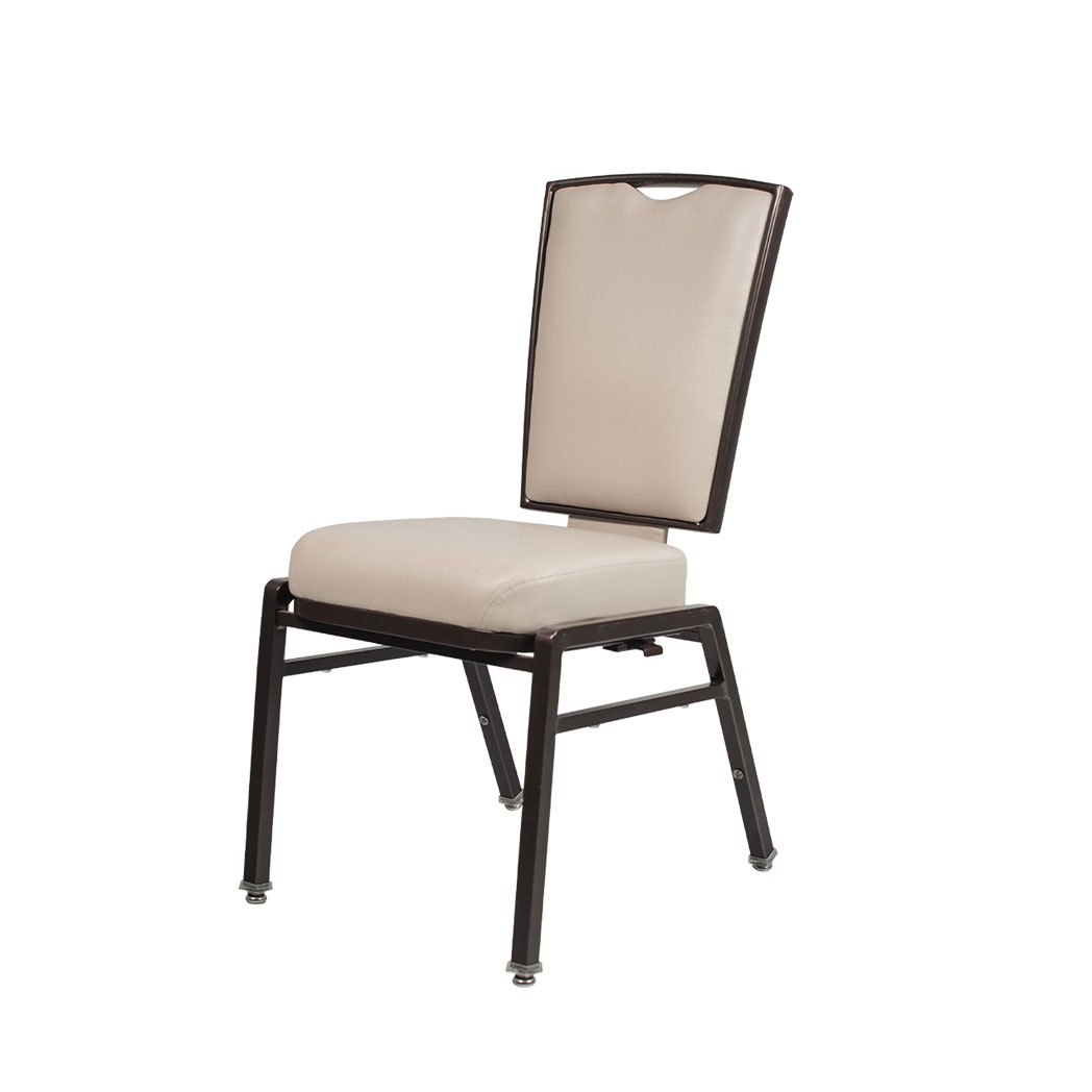 Serena Series – Flax Back Aluminum Banquet Chair with Padded Cushion for Graceful Event Seating - Image 2