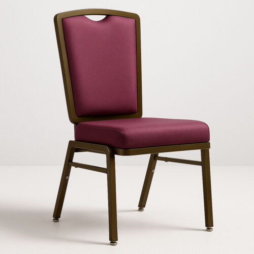 Serena Series – Flax Back Aluminum Banquet Chair with Padded Cushion for Graceful Event Seating