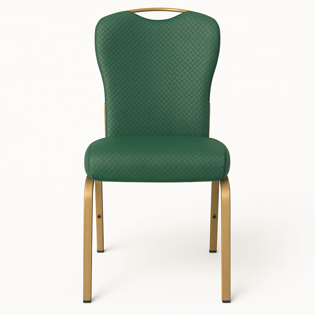Bresaro Flax-Back Banquet Chair – Custom Waterproof Upholstered Conference Seating - Image 4