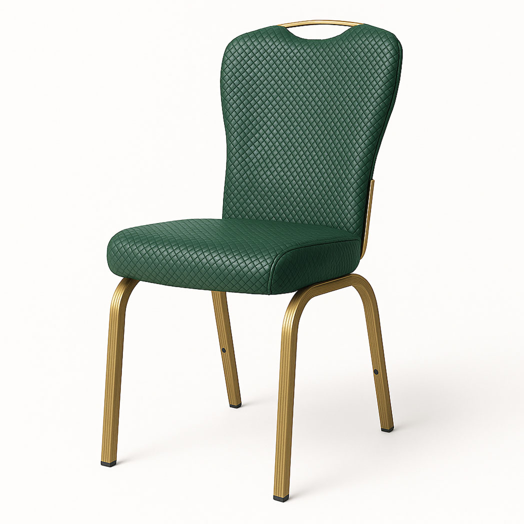 Bresaro Flax-Back Banquet Chair – Custom Waterproof Upholstered Conference Seating - Image 2