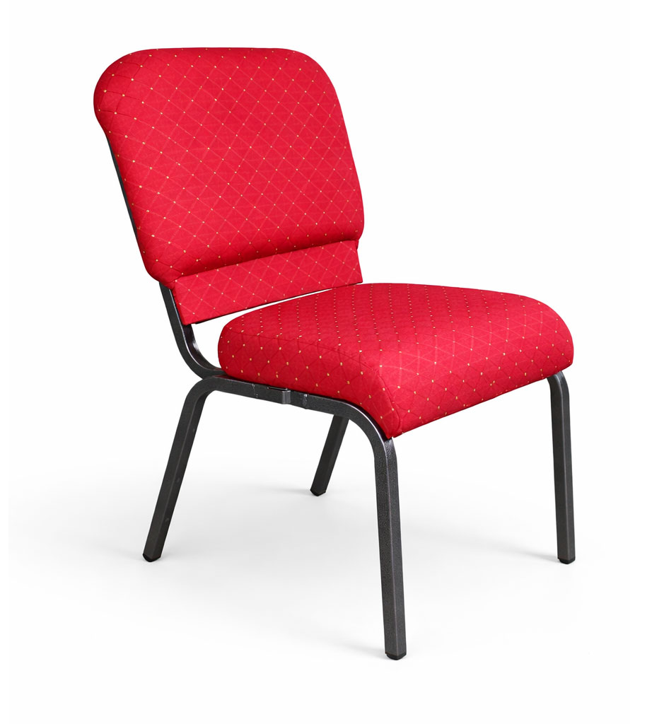 Stackable Church Chair with Book Rack & Back Pocket | Factory Supply