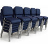 stackable church chairs factory stacking bulk production upholstered seating