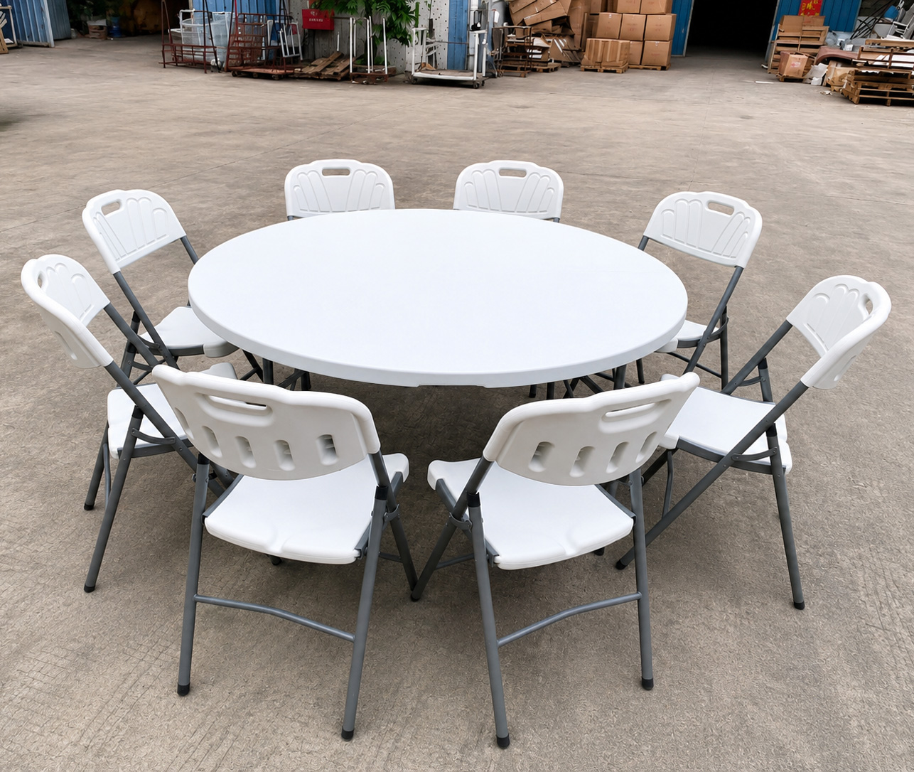 Aurora Folding Plastic Banquet Chair – Commercial Event Seating, Stackable, Multiple Colors, Durable Steel Frame - Image 5