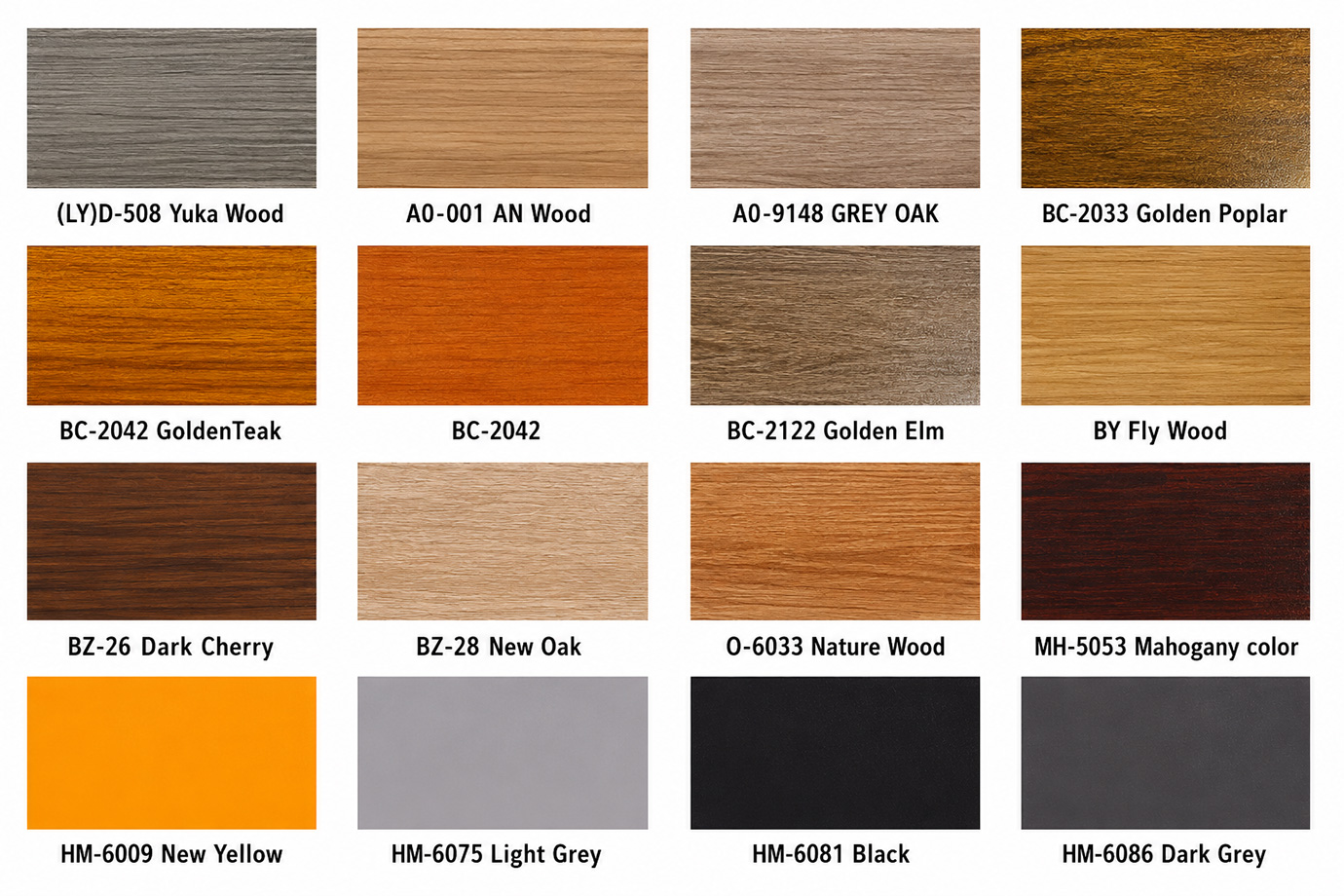 Commercial Restaurant Table Top Finish Options - Wood Grain and Laminate Colors