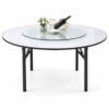 Commercial round dining table for hotels, restaurants and banquet venues